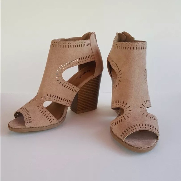 Shoes - Women’s chamber peep ankle booties